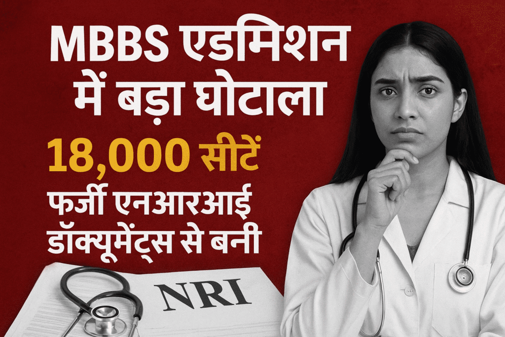MBBS एडमिशन में बड़ा घोटाला 2025