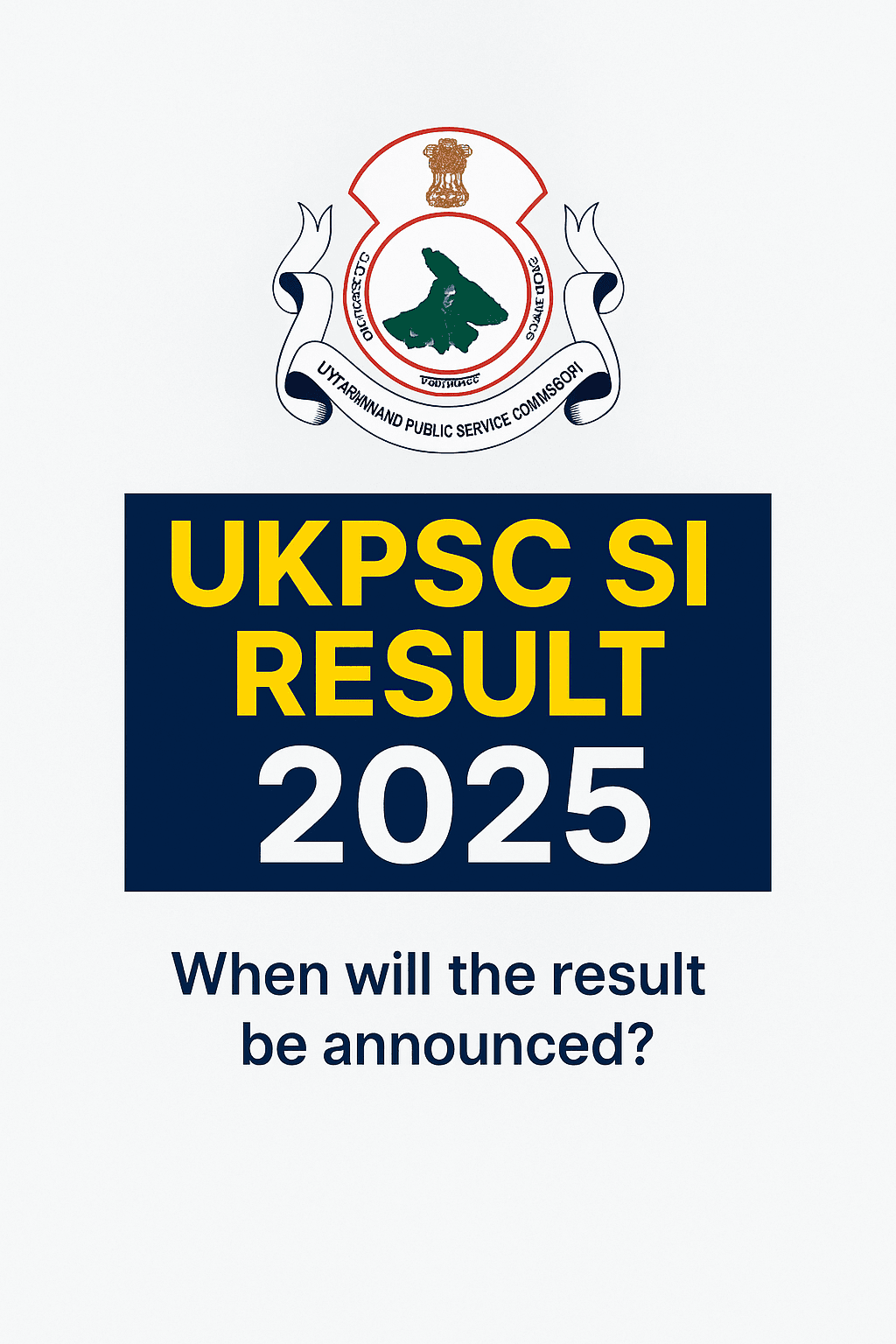 UKPSC SI Result 2025