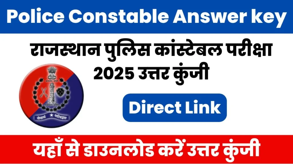 Rajasthan Police Constable Exam 2025