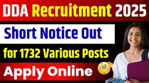 DDA Vacancy 2025