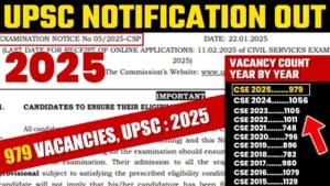 UPSC Vacancy 2025