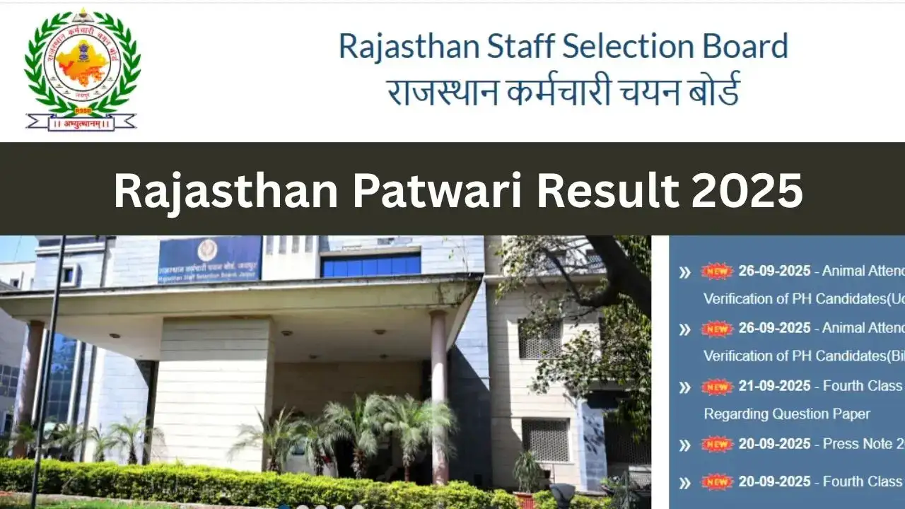 RSMSSB Patwari Result 2025